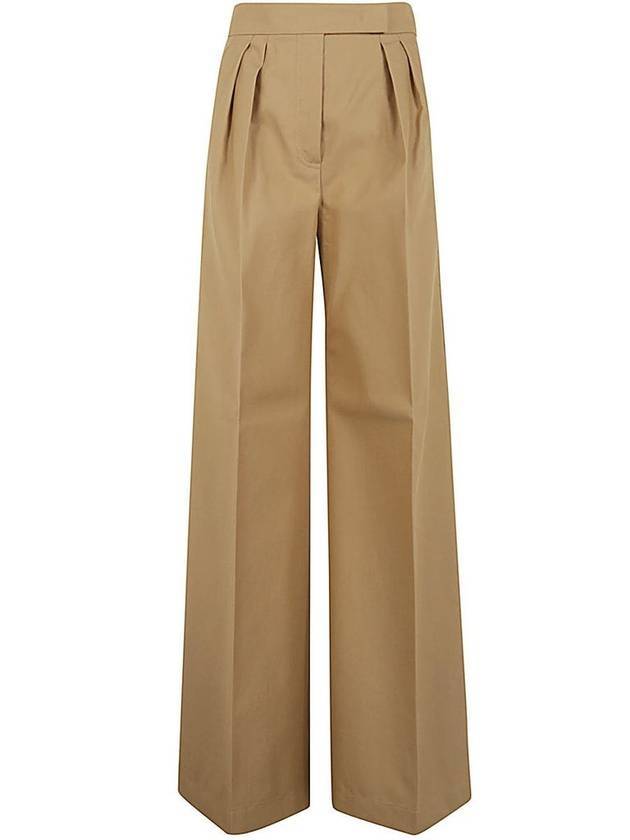 tan corte straight pants tobacco - MAX MARA - BALAAN 1