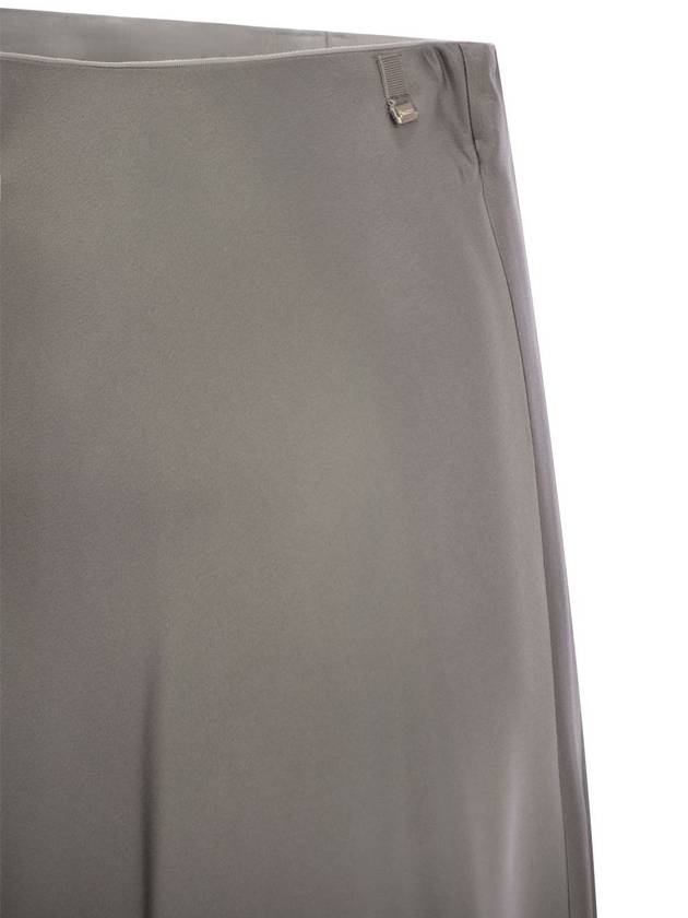 Satin effect long skirt - HERNO - BALAAN 4