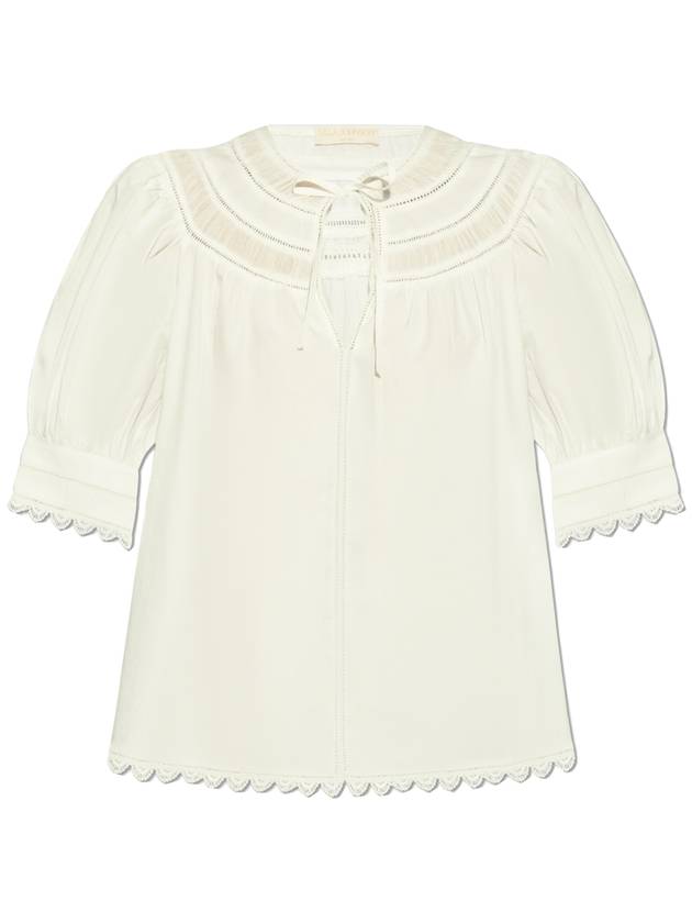 Ulla Johnson Top Dylan, Women's, Cream - ULLA JOHNSON - BALAAN 1