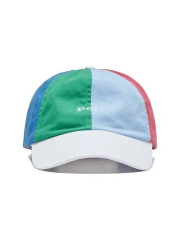 30 paid color block chino ball cap multi - POLO RALPH LAUREN - BALAAN 1