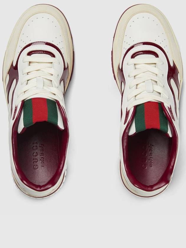 Men's Reweb Low Top Sneakers White - GUCCI - BALAAN 4