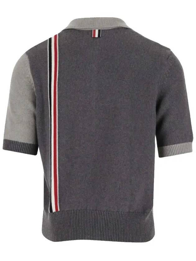 Fun Mix Jersey Stitch Knitted Polo Shirt - THOM BROWNE - BALAAN 3