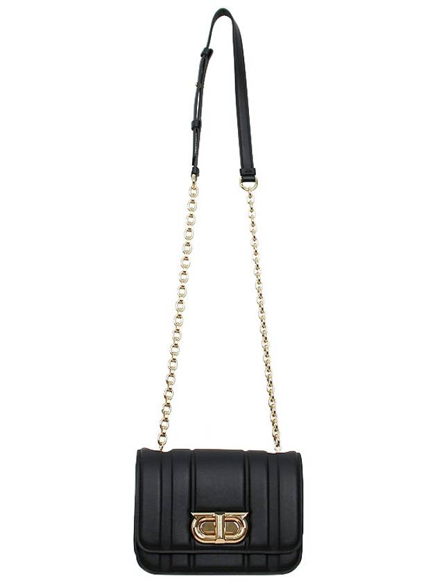 New Gancini Mini Shoulder Bag Black - SALVATORE FERRAGAMO - BALAAN 4