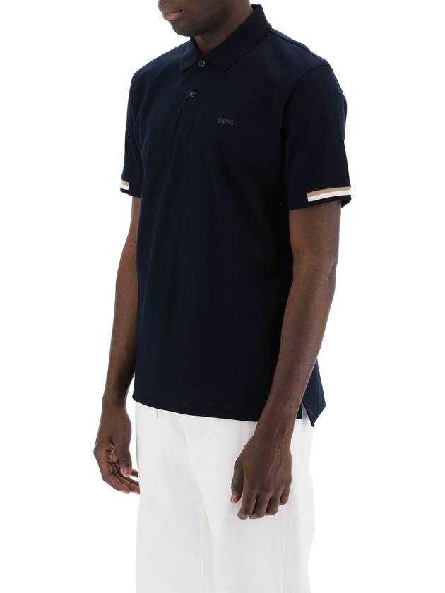 logo print short sleeve polo shirt 50467113 - HUGO BOSS - BALAAN 5