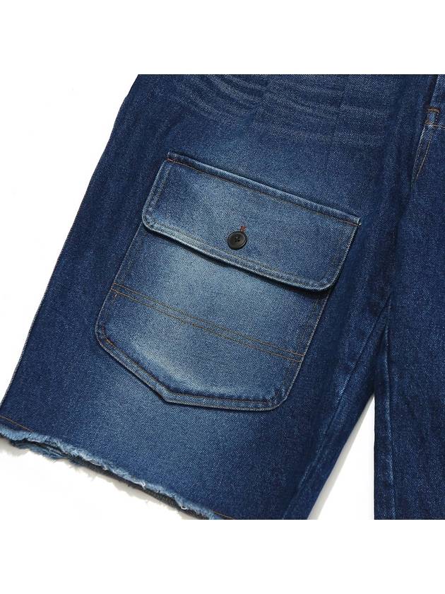 Washing Denim Bermuda Pants Blue - OGARP - BALAAN 5