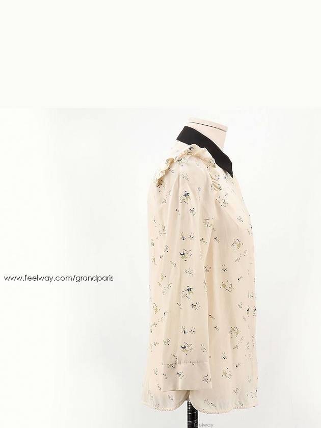 Beige black collar blouse 38 - MARNI - BALAAN 3