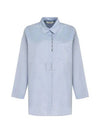 Sylvie Long Sleeve Shirt Blue - MAX MARA - BALAAN 2