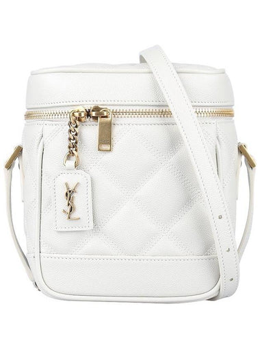 Vanity Quilting Shoulder Bag White - SAINT LAURENT - BALAAN 1