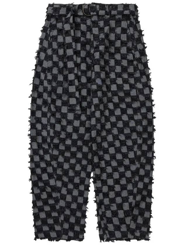 Checkerboard Jeans CHARCOAL - AJOBYAJO - BALAAN 1