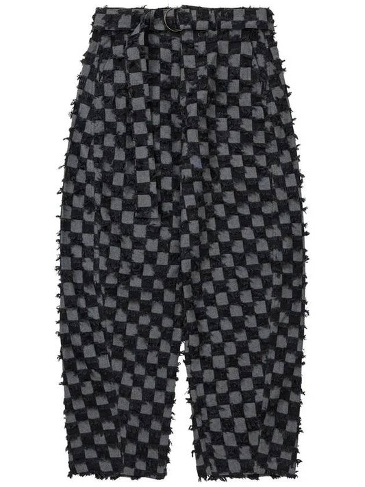 Checkerboard Jeans CHARCOAL - AJOBYAJO - BALAAN 1