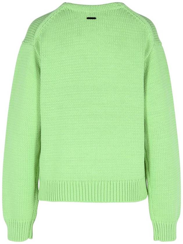 JW Anderson Green Cotton Blend Sweater - JW ANDERSON - BALAAN 3