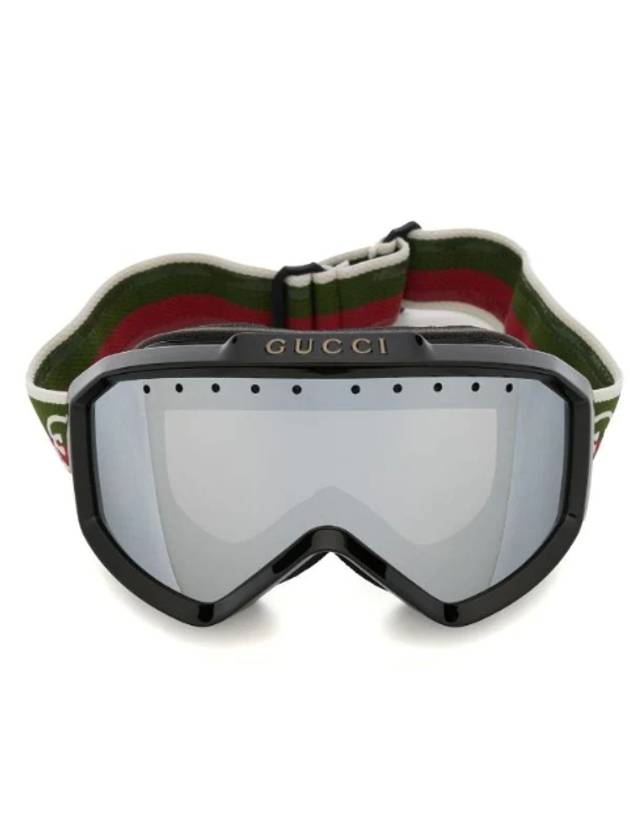 Eyewear Mask Shape Sunglasses Black Green - GUCCI - BALAAN 1