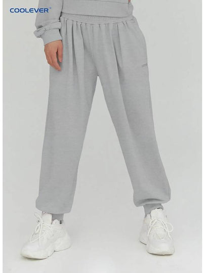 Women's Pintuck Jogger Pants Melange Gray - OFFGRID - BALAAN 2