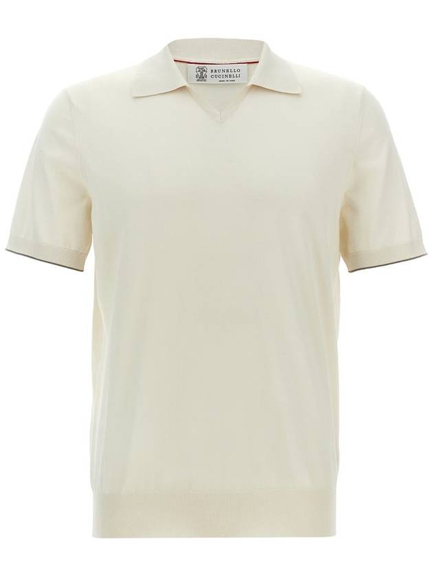 Brunello Cucinelli Knitted Polo Shirt - BRUNELLO CUCINELLI - BALAAN 1