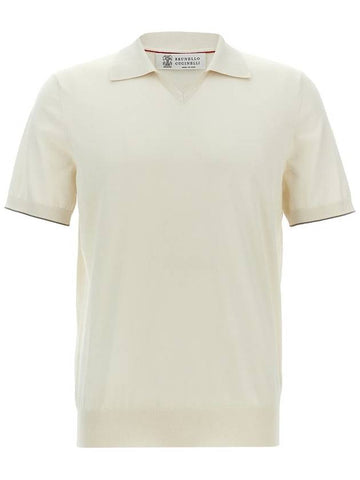 Brunello Cucinelli Knitted Polo Shirt - BRUNELLO CUCINELLI - BALAAN 1