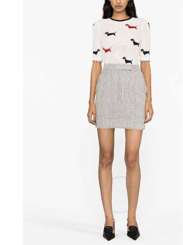 Tweed Mini Skirt FGC907TF0512 - THOM BROWNE - BALAAN 3