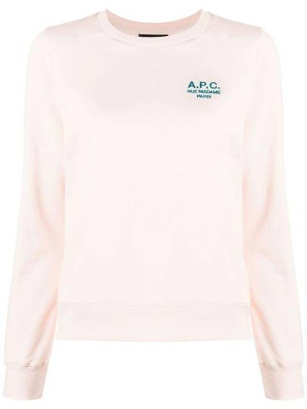 Skye Logo Sweatshirt Light Pink - A.P.C. - BALAAN 1