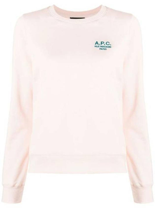 Skye Logo Sweatshirt Light Pink - A.P.C. - BALAAN 1