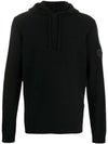 Men's Shadow Project Waffen Patch Hooded Ribbed Knit Top Black - STONE ISLAND - BALAAN 2