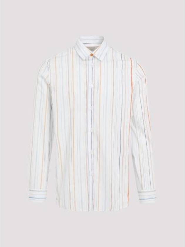 24FW Paul Smith Long Sleeve Shirt M1R901U N02391 01 WHITE - PAUL SMITH - BALAAN 1