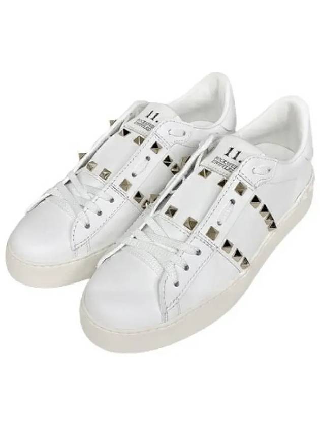 S0A01 BHS 0BO Rockstud Sneakers White - VALENTINO - BALAAN 4