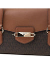 Logo Print Canvas Leather Shoulder Bag Brown - MICHAEL KORS - BALAAN 7