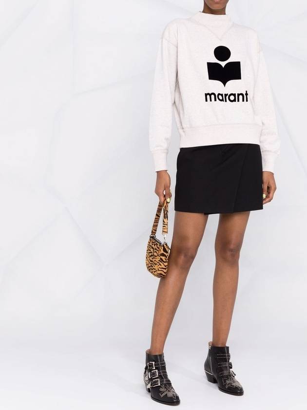 Moby Logo Print Sweatshirt Ecru - ISABEL MARANT - BALAAN 3