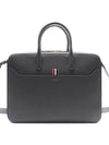 Pebble Grain Leather Brief Case Grey - THOM BROWNE - BALAAN 3