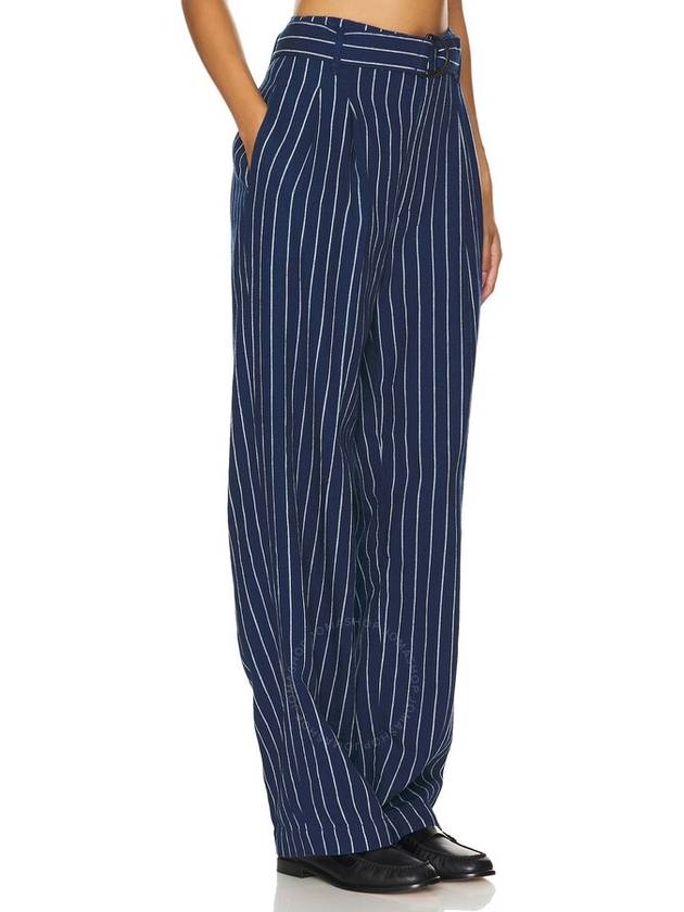 Polo Ralph Lauren Pinstripe Wide Leg Pants Size 4 - POLO RALPH LAUREN - BALAAN 2