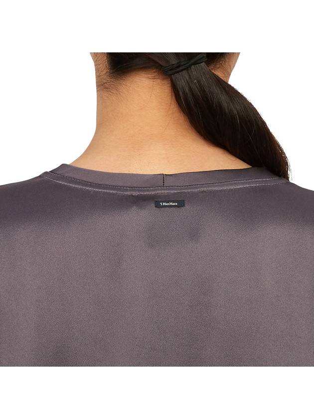 Rebecca Acetate Short Sleeve T-Shirt Charcoal - MAX MARA - BALAAN 8