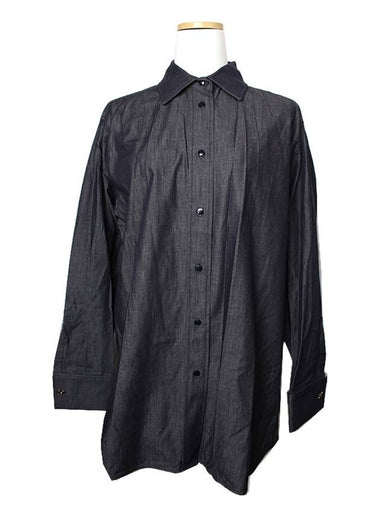 Charcoal gray pure cotton men s shirt 105 - MAX MARA - BALAAN 1