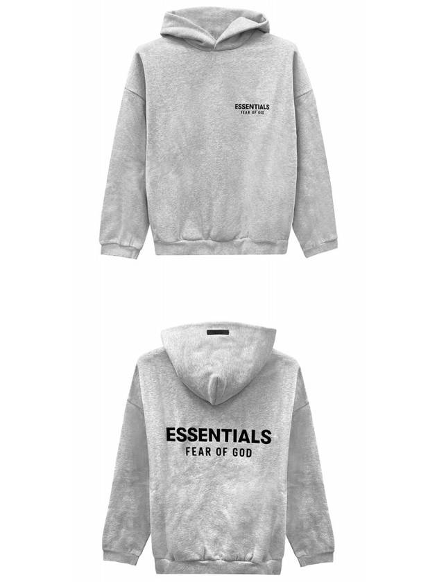 Essential Logo Fleece Hooded Light Heathered Men s Hoodie 192HO246258F 127 TJ - FEAR OF GOD - BALAAN 4