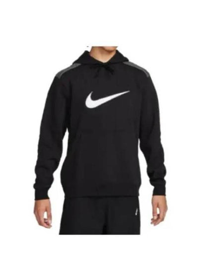 Logo Fleece Hoodie Black - NIKE - BALAAN 2