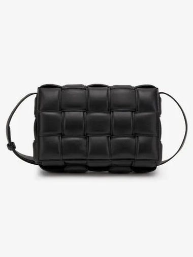 Padded Cassette Shoulder Bag Black 591970VCQR18425 - BOTTEGA VENETA - BALAAN 1