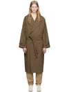Women's Double Breasted Trench Coat Brown - LEMAIRE - BALAAN 2