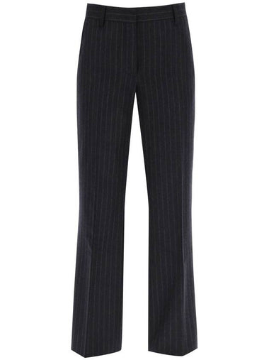 pinstripe flannel parchia trousers - DRIES VAN NOTEN - BALAAN 1