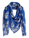 Alexander McQueen BL Silk Classic Skull Scarf - ALEXANDER MCQUEEN - BALAAN 1