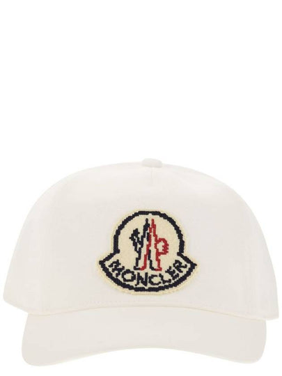 Logo Patch Ball Cap White - MONCLER - BALAAN 2