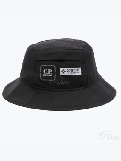 Gore-Tech Logo Bucket Hat Black - CP COMPANY - BALAAN 2