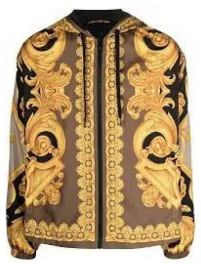 Men's Baroque Windbreaker Jacket Yellow - VERSACE - BALAAN 2