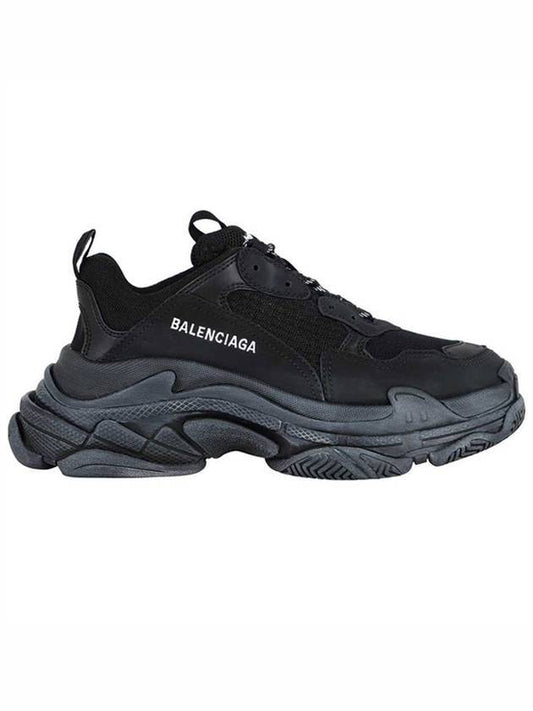 Triple S Low Top Sneakers Black - BALENCIAGA - BALAAN 1