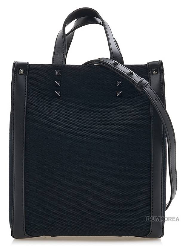 Logo Print Tote Bag Black - VALENTINO - BALAAN 4