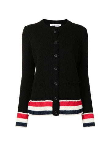 striped wool cardigan - THOM BROWNE - BALAAN.