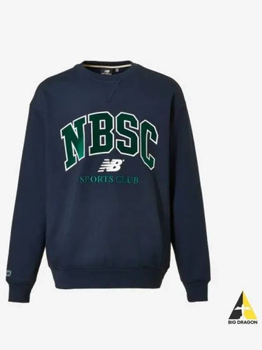 Uni NBSC Fleece Sweatshirt 59 Navy - NEW BALANCE - BALAAN 1