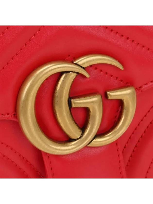 GG Marmont Matelasse Small Shoulder Bag Red - GUCCI - BALAAN 6