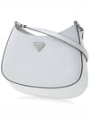 Triangular Logo Cleo Brushed Leather Shoulder Bag White - PRADA - 3