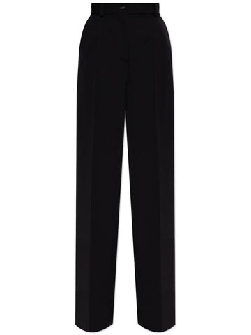 Dolce & Gabbana Wool Trousers, Women's, Black - DOLCE&GABBANA - BALAAN 1