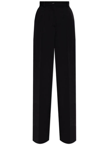 Dolce & Gabbana Wool Trousers, Women's, Black - DOLCE&GABBANA - BALAAN 1