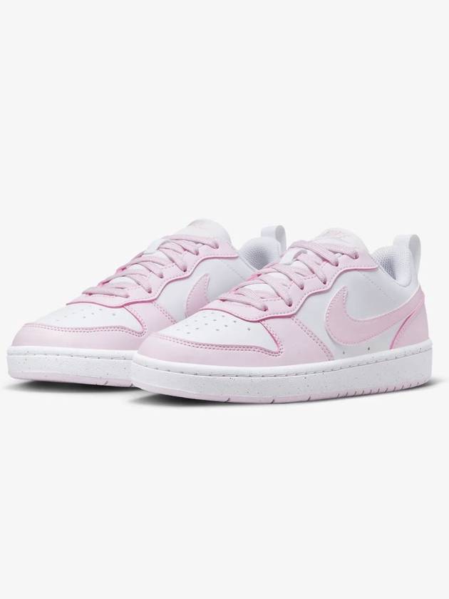 Court Borough Recraft Low Top Sneakers White Pink - NIKE - BALAAN 6