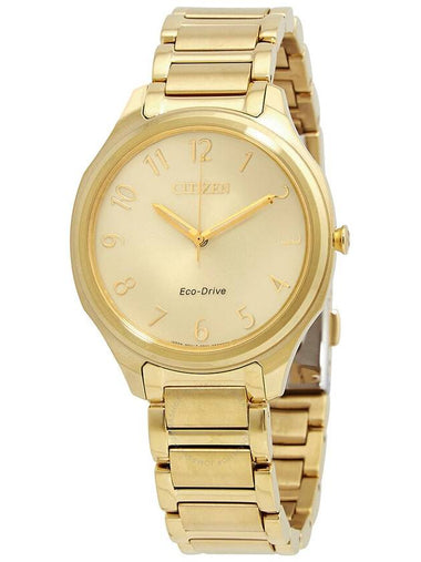 Citizen Drive Eco-Drive Champagne Dial Ladies Watch EM0752-54P - CITIZEN - BALAAN 1